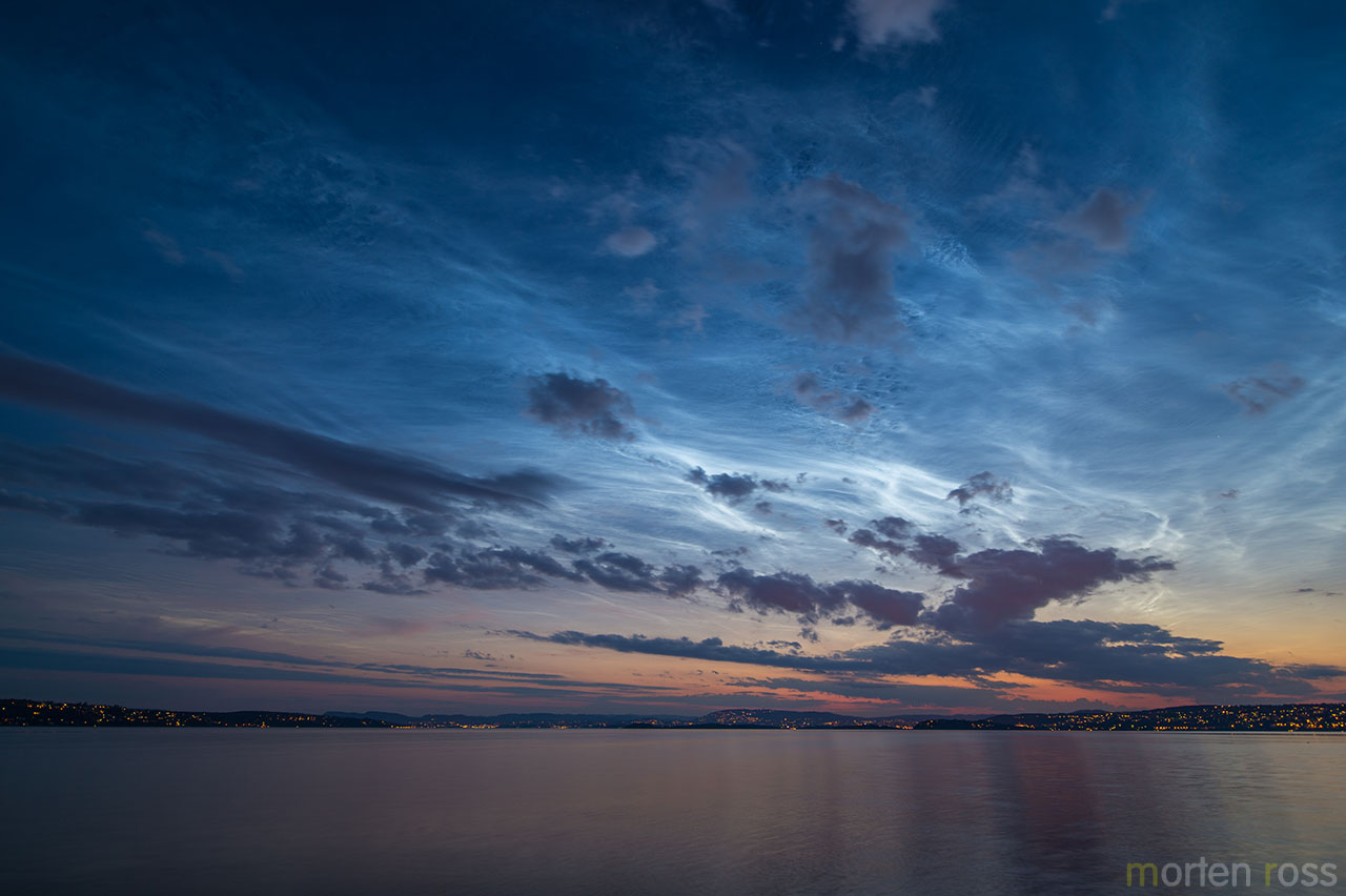 Noctilucent clouds over Oslo