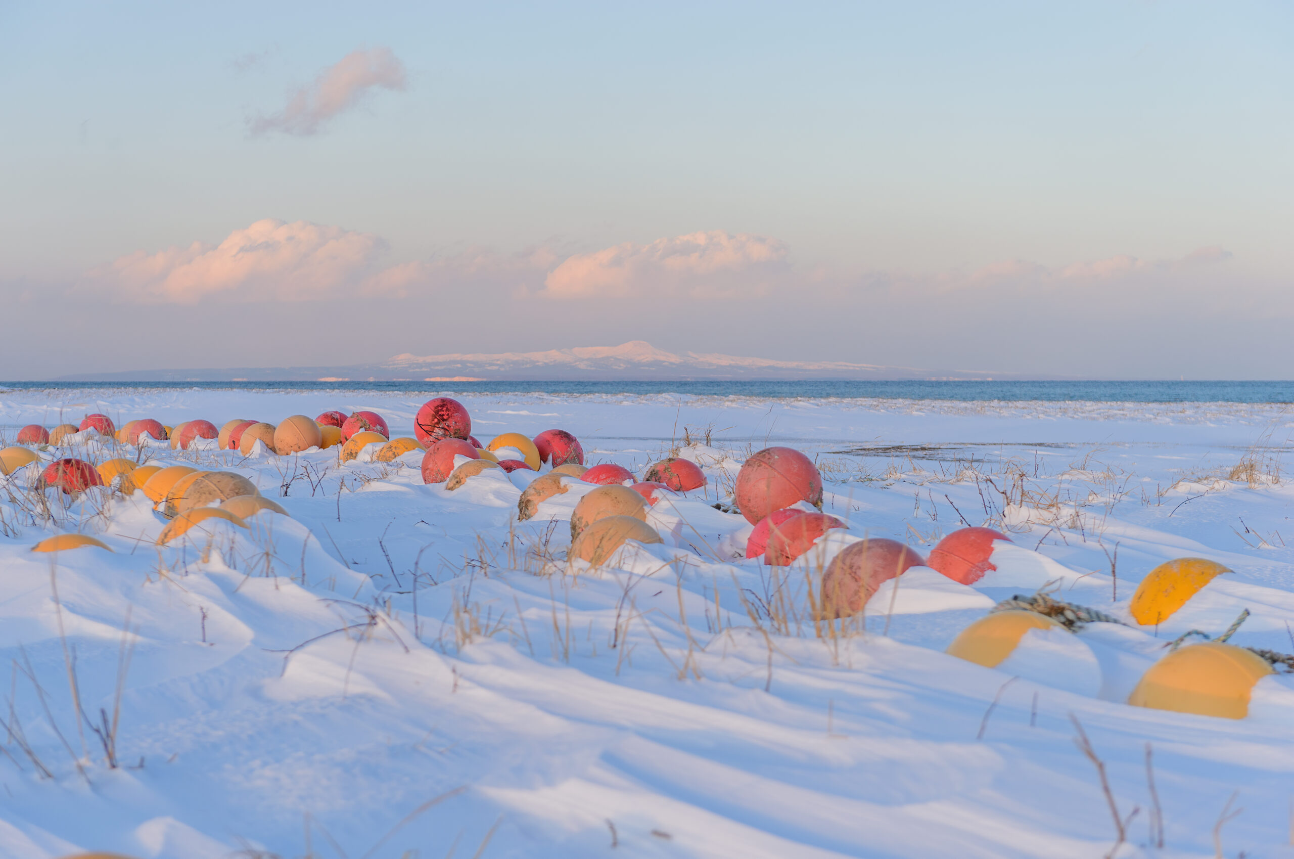 Fishing net floats, Notsuke Peninsula